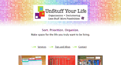 Desktop Screenshot of lifeunstuffed.com